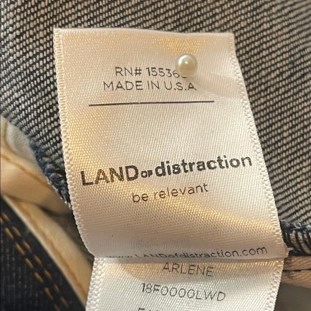 Land Of Distraction 70’s Inspired Women’s Blue Denim Overalls Jumpsuit Size 6